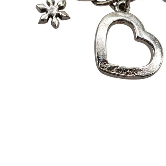 Silver Charm Safety Pin Brooch - Picture 5 of 10